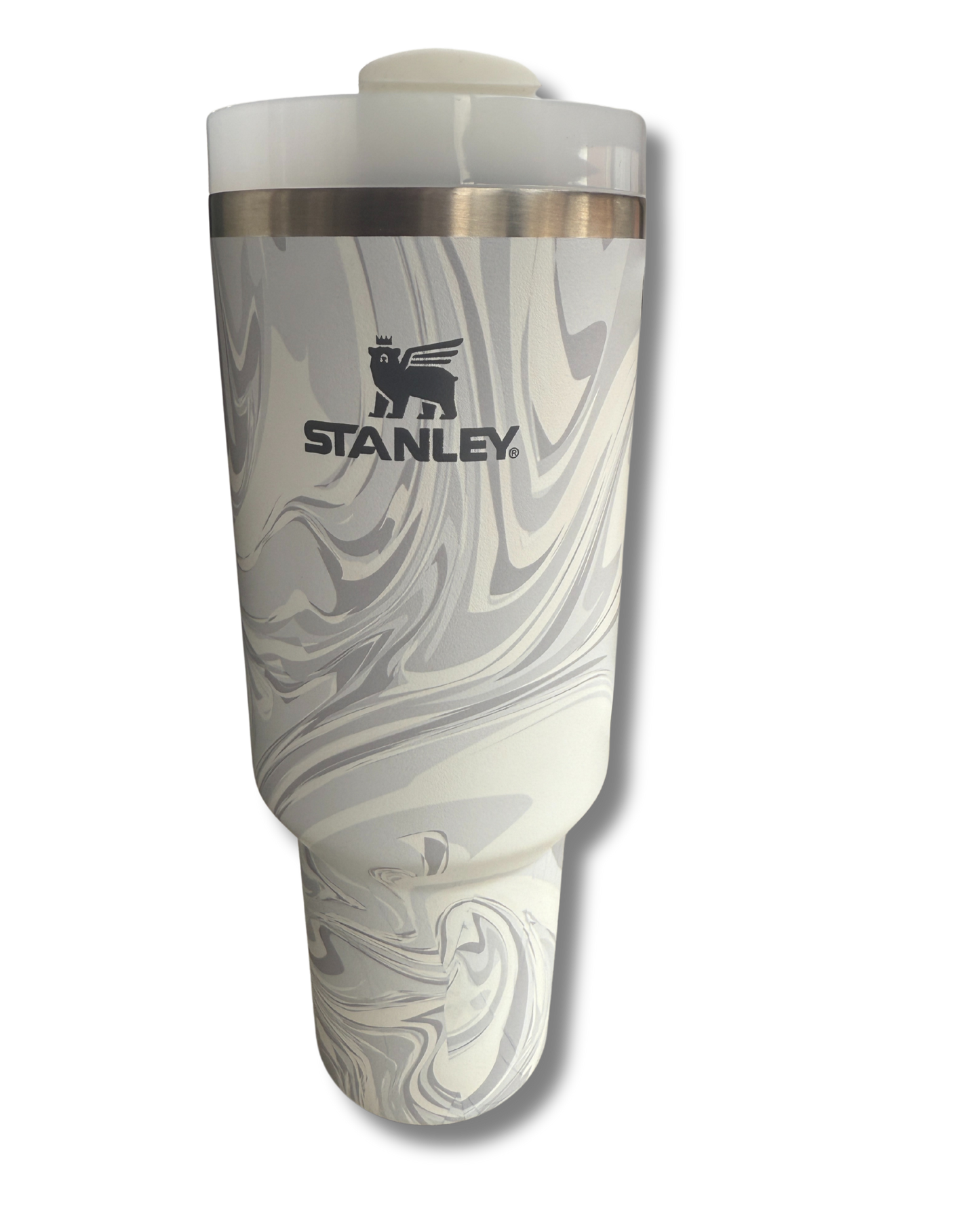 Termo Stanley Quencher H2.0 Flowstate Tumbler 40oz (1.8L) White Swirl