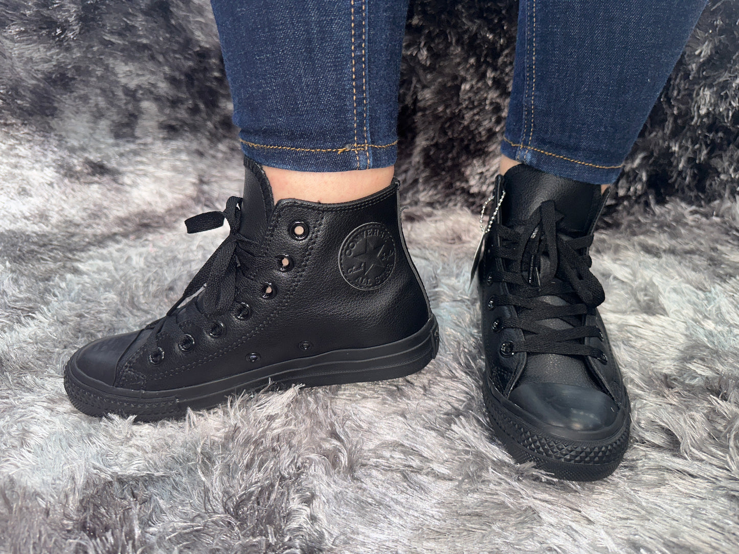 Chuck Taylor All Start Bota Negra Leather