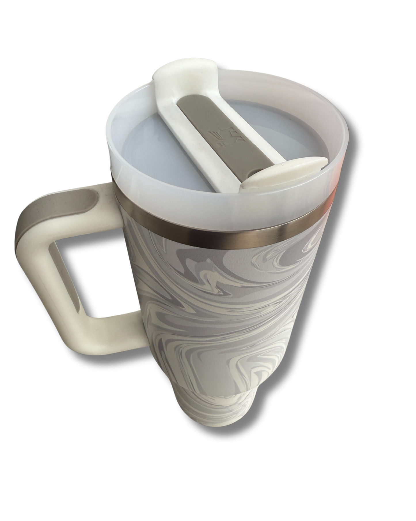Termo Stanley Quencher H2.0 Flowstate Tumbler 40oz (1.8L) White Swirl