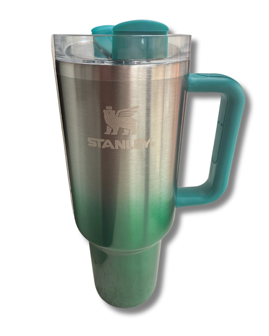 Termo Stanley Quencher H2.0 Flowstate Tumbler 40oz (1.8L) Chrome Green