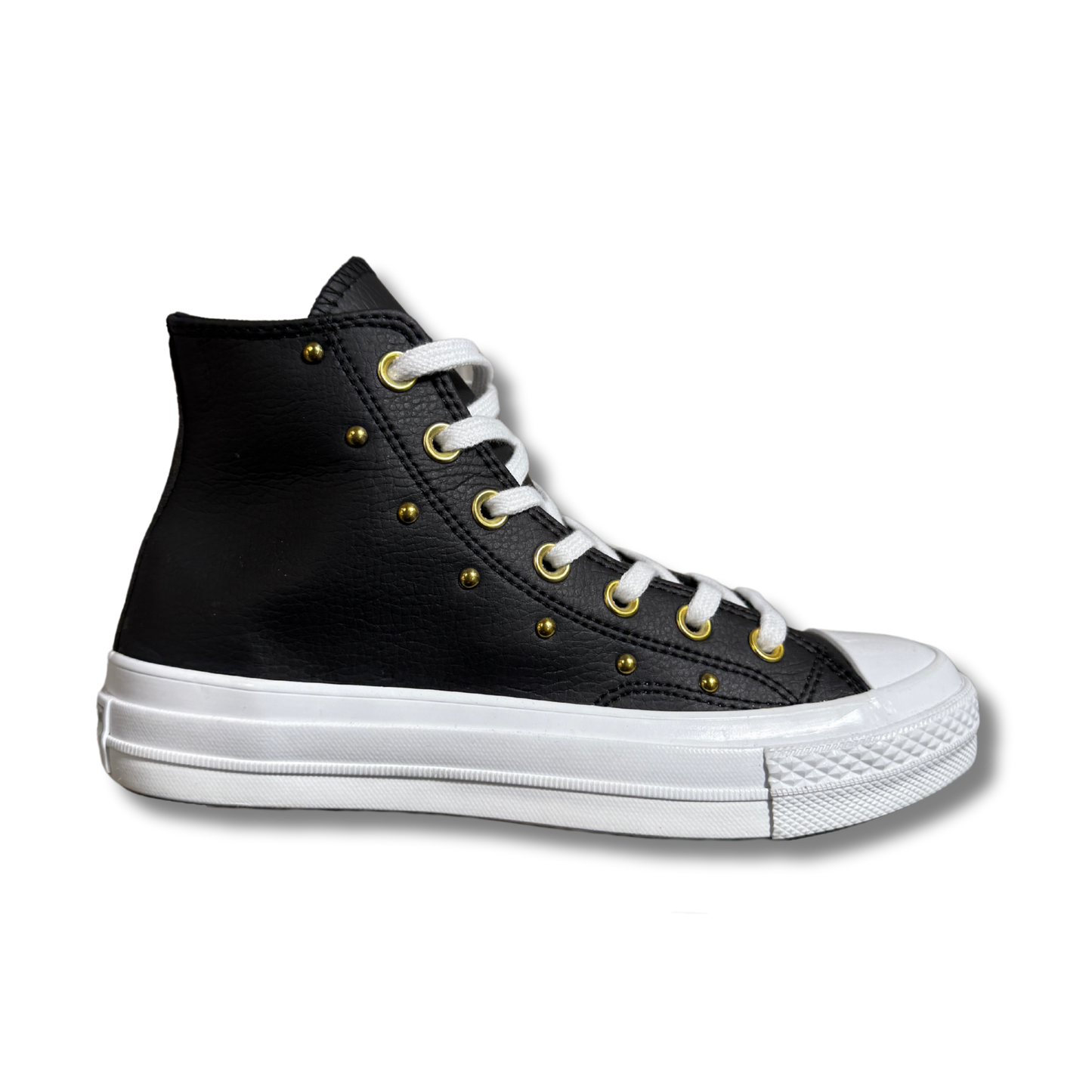 Chuck 70 Star Studded Bota Negro Oro Leather