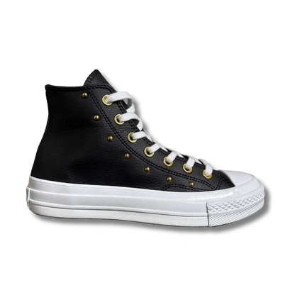 Chuck 70 Star Studded Bota Negro Oro Leather