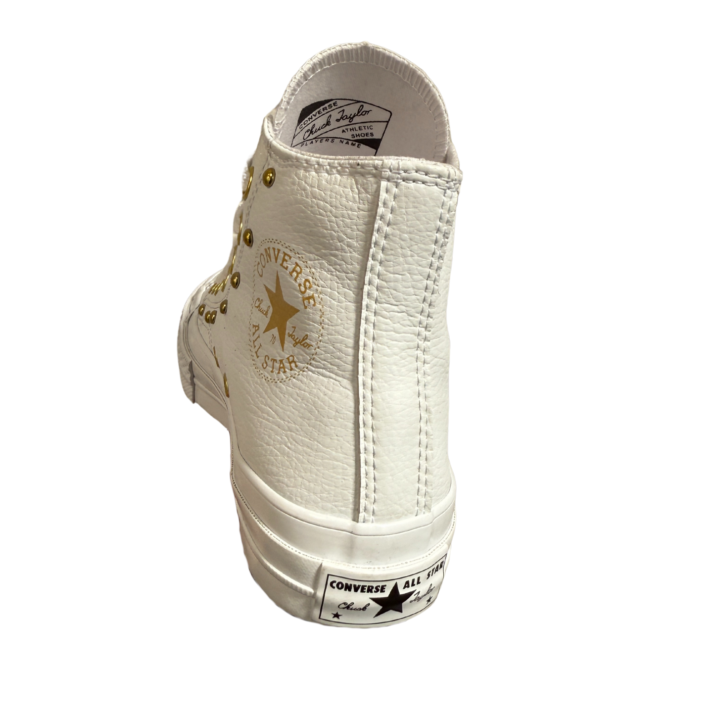 Chuck 70 Star Studded Bota Blanco Oro Leather