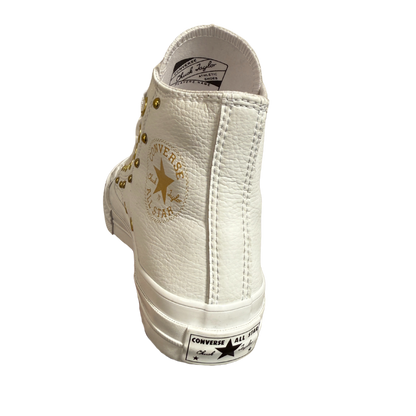 Chuck 70 Star Studded Bota Blanco Oro Leather