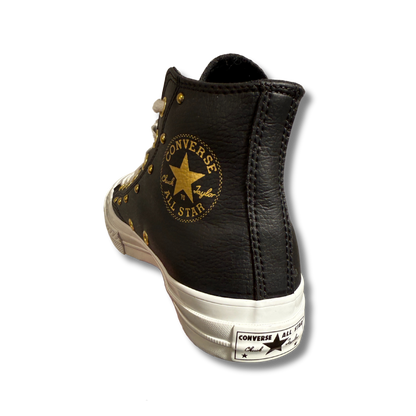 Chuck 70 Star Studded Bota Negro Oro Leather